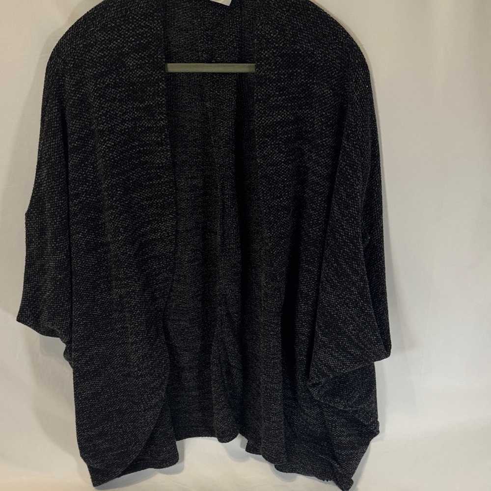 Eesome Charcoal Open-Front Poncho